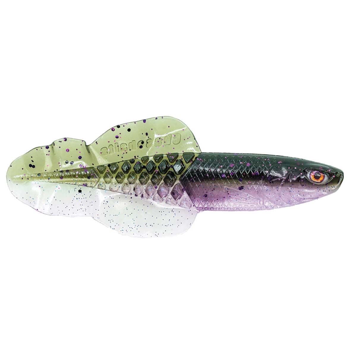 chasebaits - Flacid Shad - Lime Tiger