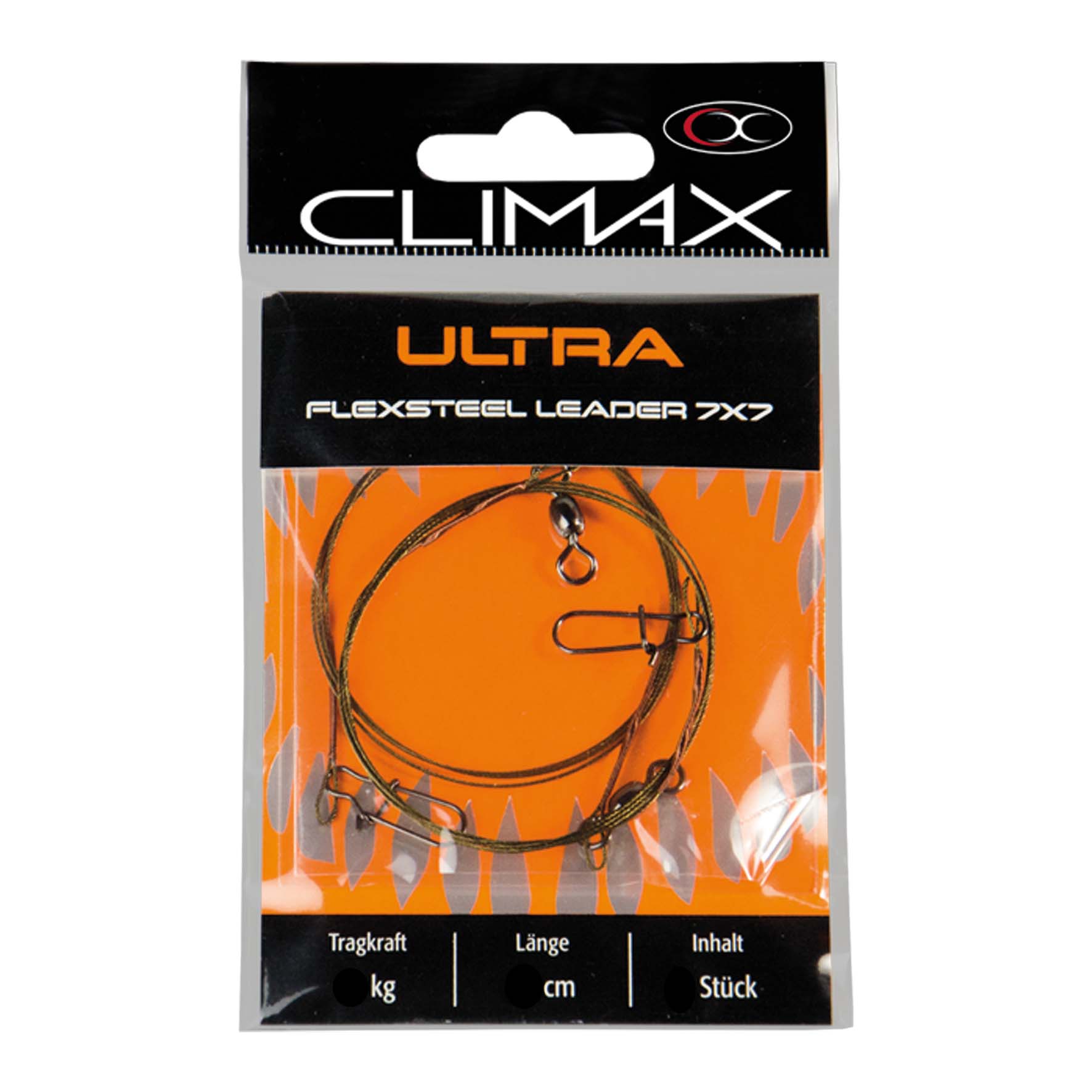 CLIMAX - Flexsteel Leader 7x7 mit Karabiner und Wirbel – Bild 2