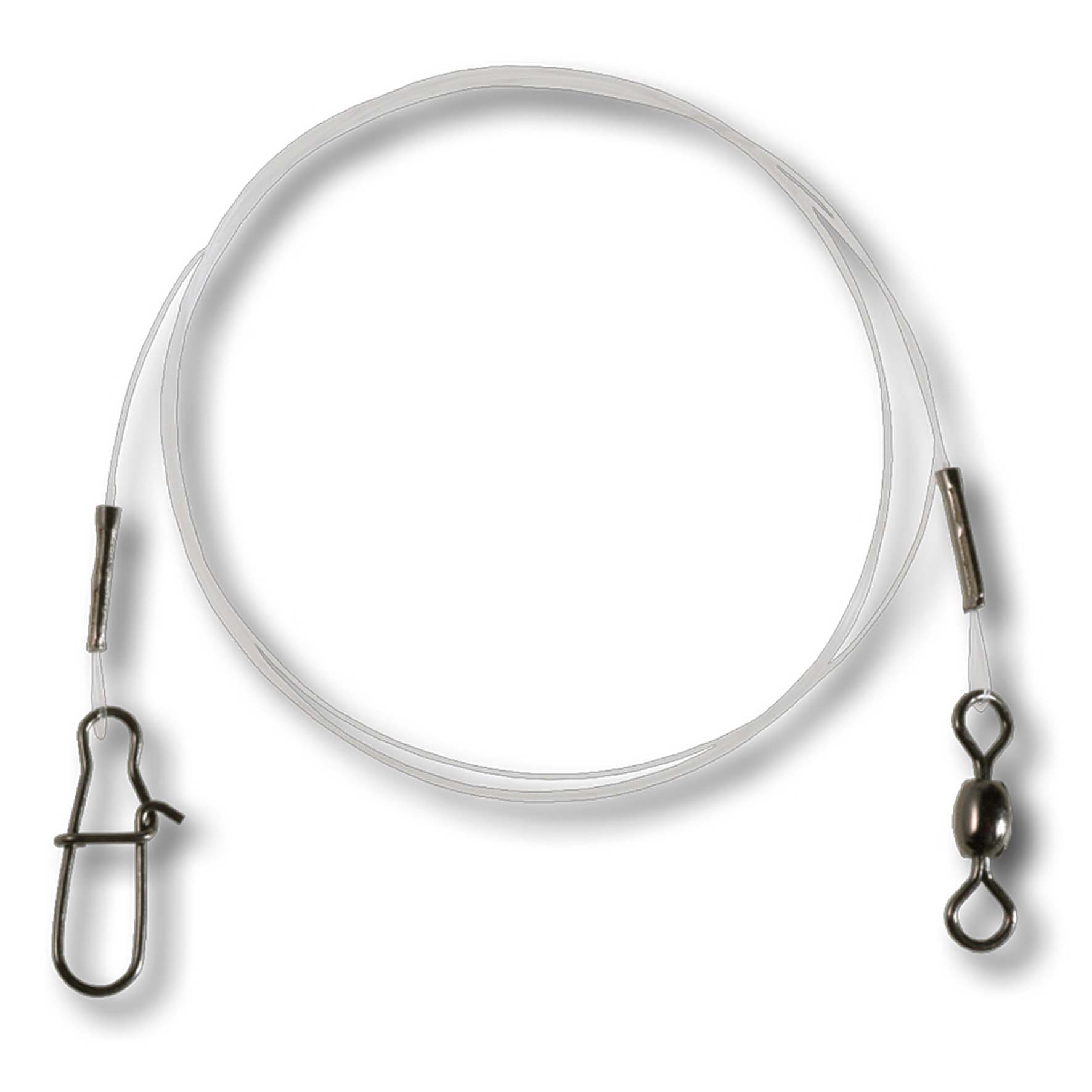 CLIMAX - Fluorocarbon Leader mit Karabiner und Wirbel