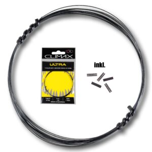 CLIMAX - Titanflex Leader Single Wire inkl. Quetschhülsen / 3m