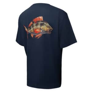 BKK - Short Sleeve Casual Shirt / Perch (navy blue/weiß)